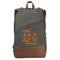 Every Child Matters Orange Print Cotton Canvas Backpack