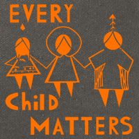 Every Child Matters Orange Print Cotton Canvas Backpack