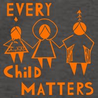 Every Child Matters Orange Print Vector Backpack