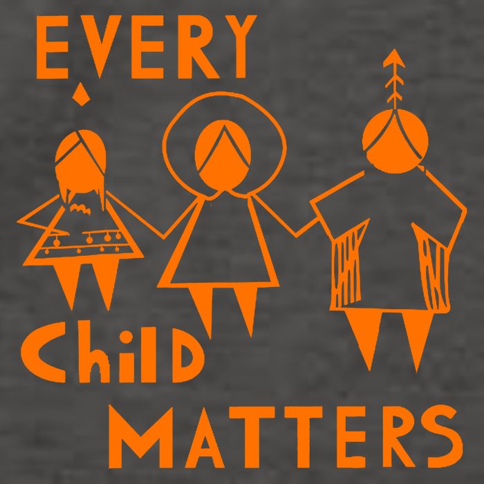 Every Child Matters Orange Print Vector Backpack