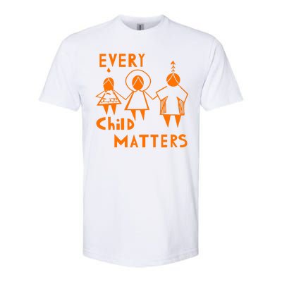 Every Child Matters Orange Print Softstyle® CVC T-Shirt