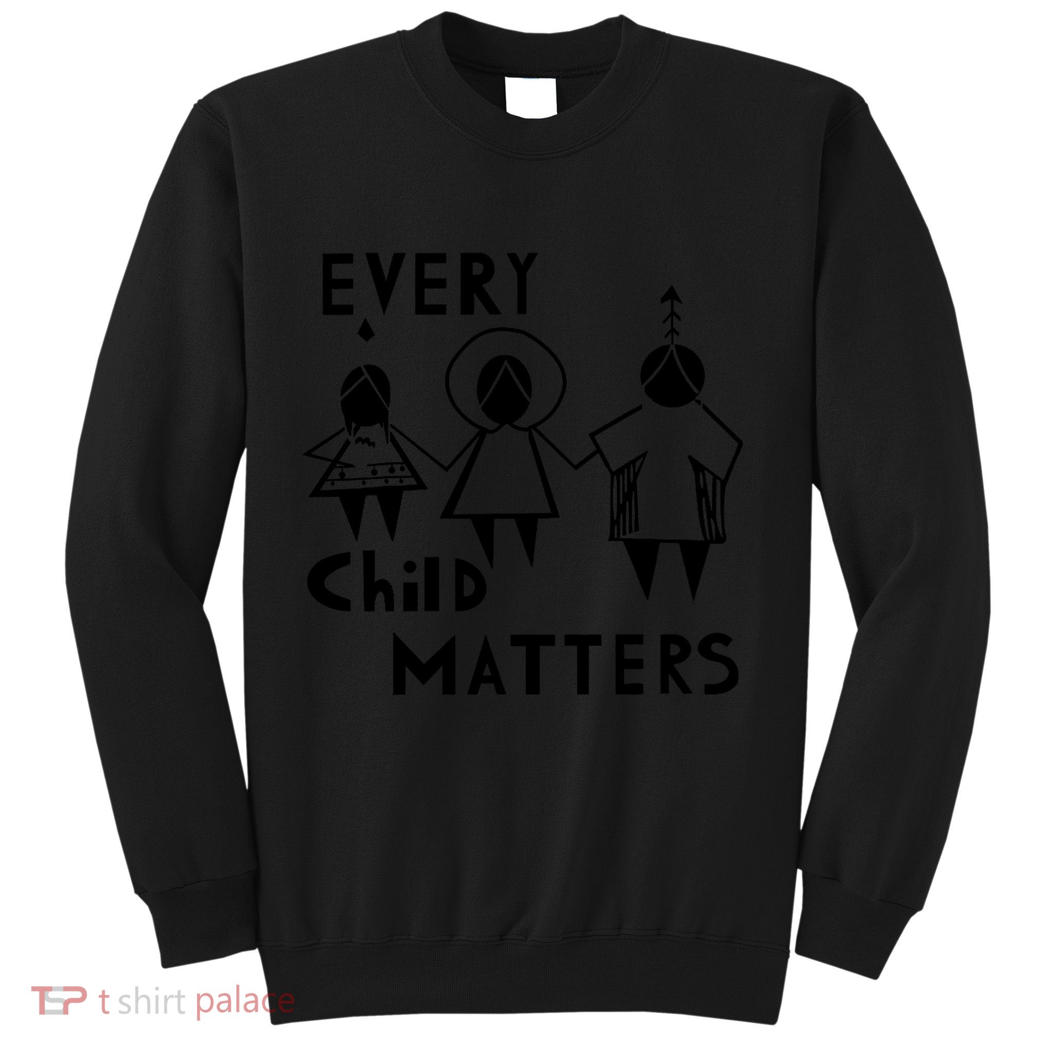 Every Child Matters Black Print Orange Sweatshirt
