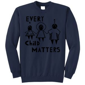 Every Child Matters Black Print Orange Tall Sweatshirt