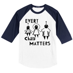 Every Child Matters Black Print Orange Baseball Sleeve Shirt