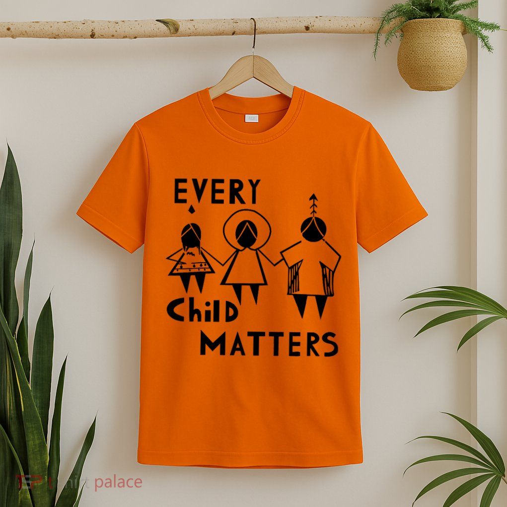 Every Child Matters Black Print Orange T-Shirt