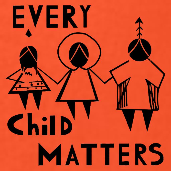 Every Child Matters Black Print Orange 15oz Campfire Ceramic Mug