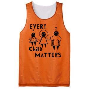 Every Child Matters Black Print Orange Mesh Reversible Basketball Jersey Tank