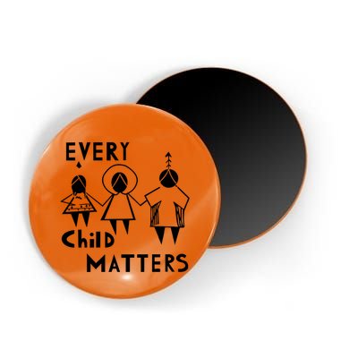 Every Child Matters Black Print Orange Magnet