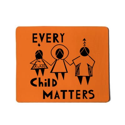 Every Child Matters Black Print Orange Mousepad