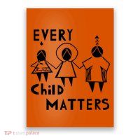 Every Child Matters Black Print Orange Poster