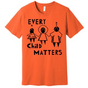 Every Child Matters Black Print Orange Premium T-Shirt