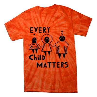 Every Child Matters Black Print Orange Tie-Dye T-Shirt