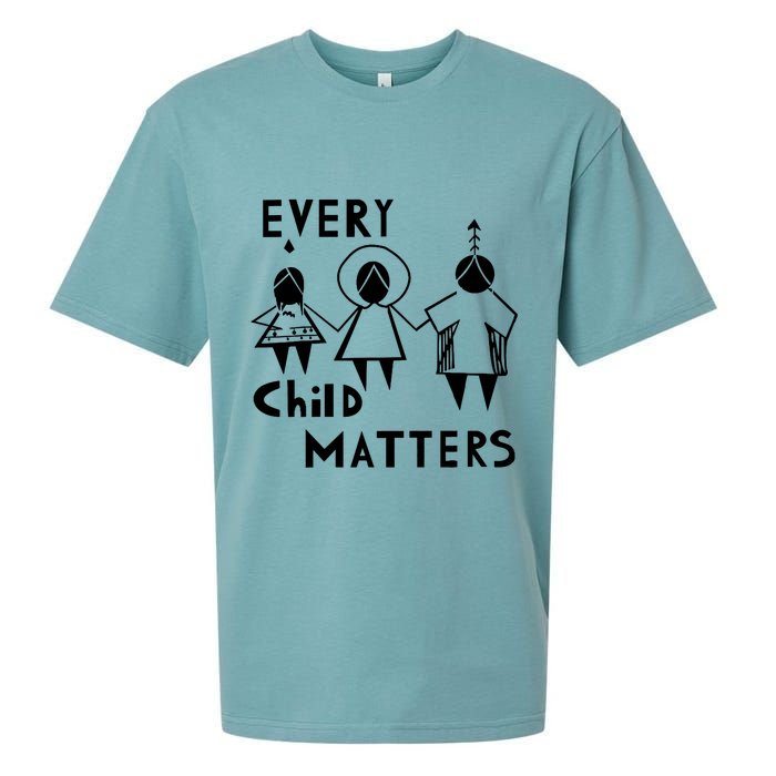 Every Child Matters Black Print Orange Sueded Cloud Jersey T-Shirt