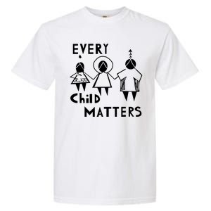 Every Child Matters Black Print Orange Garment-Dyed Heavyweight T-Shirt