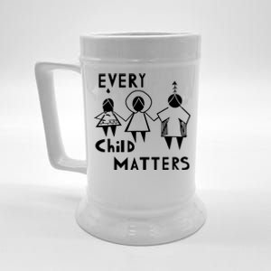 Every Child Matters Black Print Orange Beer Stein