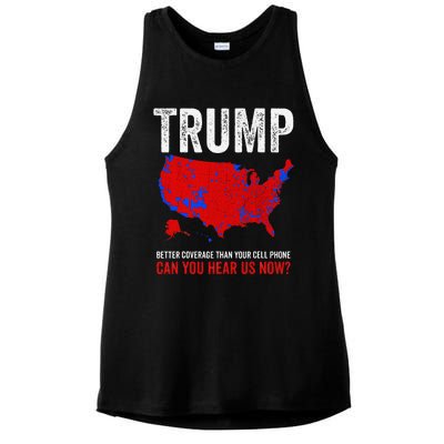 Election County Map 2024 Can You Hear Us Now Ladies PosiCharge Tri-Blend Wicking Tank