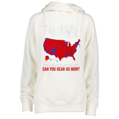 Election County Map 2024 Can You Hear Us Now Womens Funnel Neck Pullover Hood