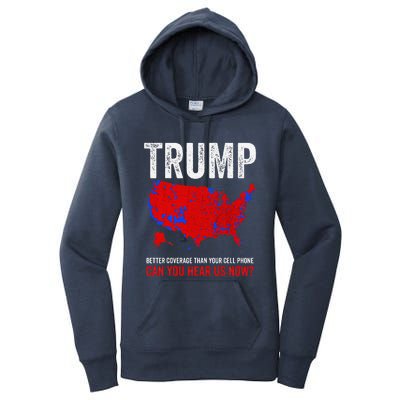 Election County Map 2024 Can You Hear Us Now Women's Pullover Hoodie