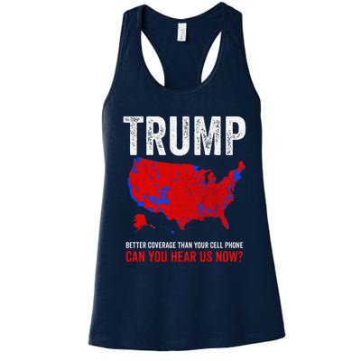 Election County Map 2024 Can You Hear Us Now Women's Racerback Tank