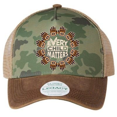 Every Child Matters Native American Hand Pattern Legacy Tie Dye Trucker Hat