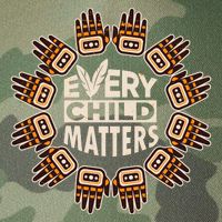 Every Child Matters Native American Hand Pattern Legacy Tie Dye Trucker Hat