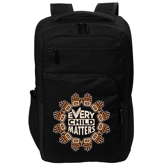 Every Child Matters Native American Hand Pattern Impact Tech Backpack