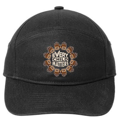 Every Child Matters Native American Hand Pattern 7-Panel Snapback Hat