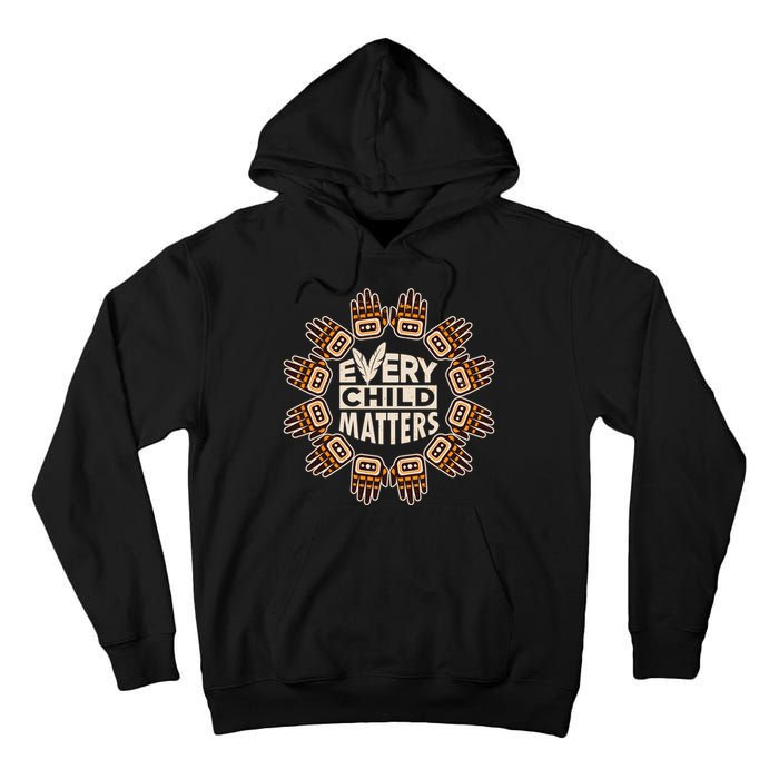 Every Child Matters Native American Hand Pattern Tall Hoodie