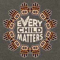 Every Child Matters Native American Hand Pattern Cotton Canvas Backpack