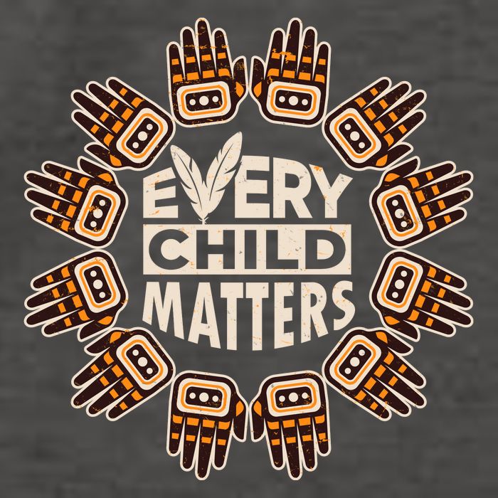 Every Child Matters Native American Hand Pattern Vector Backpack