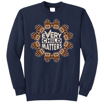 Every Child Matters Native American Hand Pattern Tall Sweatshirt