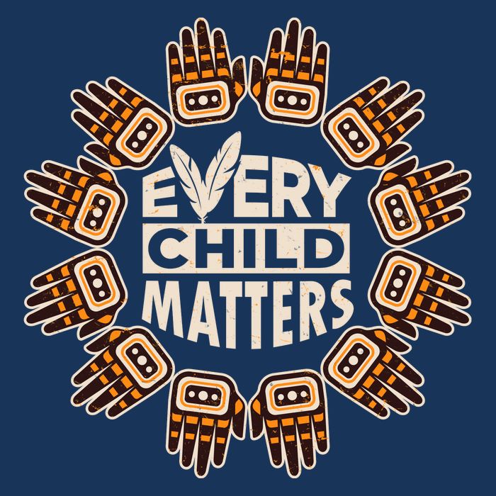 Every Child Matters Native American Hand Pattern Infant Baby Jersey Bodysuit