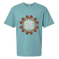 Every Child Matters Native American Hand Pattern Sueded Cloud Jersey T-Shirt