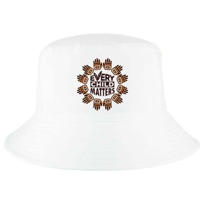 Every Child Matters Native American Hand Pattern Cool Comfort Performance Bucket Hat