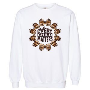 Every Child Matters Native American Hand Pattern Garment-Dyed Sweatshirt