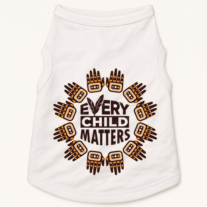 Every Child Matters Native American Hand Pattern Doggie Tank