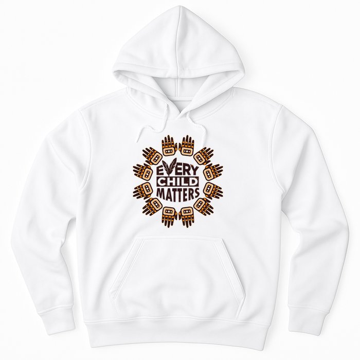 Every Child Matters Native American Hand Pattern Hoodie