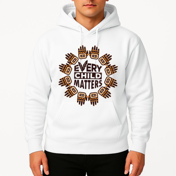 Every Child Matters Native American Hand Pattern Hoodie