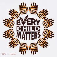 Every Child Matters Native American Hand Pattern Full-Length Apron With Pockets