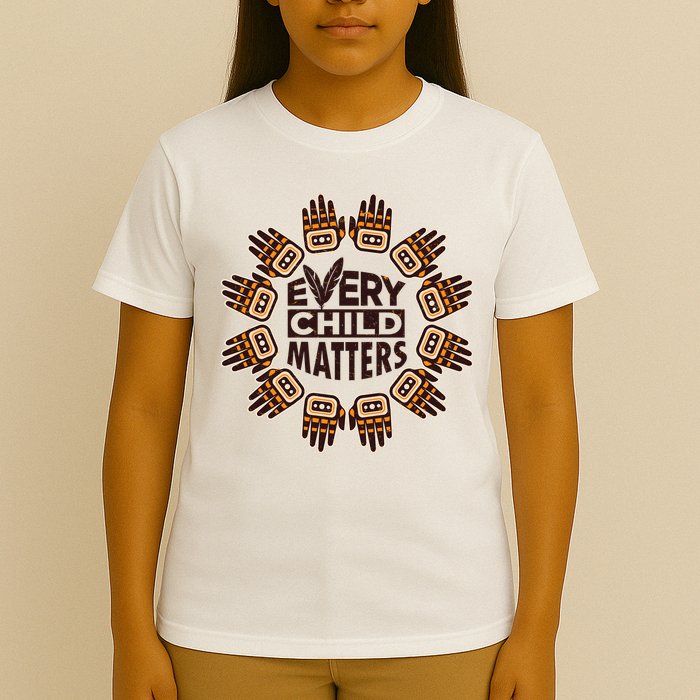 Every Child Matters Native American Hand Pattern T-Shirt