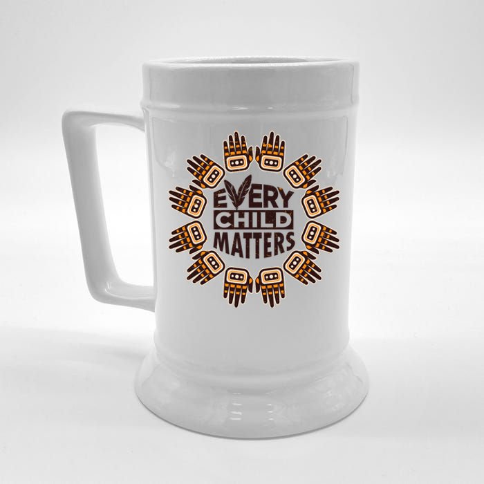 Every Child Matters Native American Hand Pattern Beer Stein