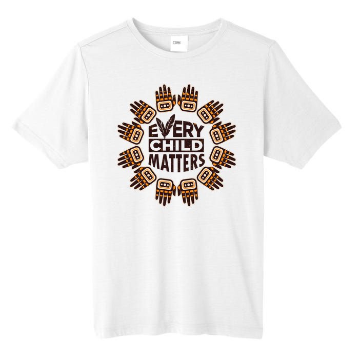 Every Child Matters Native American Hand Pattern Tall Fusion ChromaSoft Performance T-Shirt