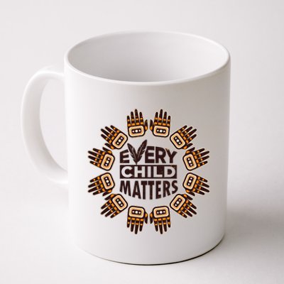 Every Child Matters Native American Hand Pattern Coffee Mug