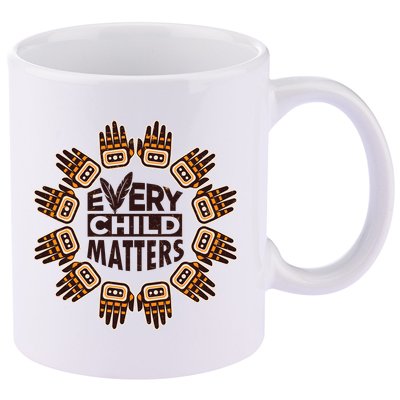 Every Child Matters Native American Hand Pattern 11oz C Handle Ceramic Mug