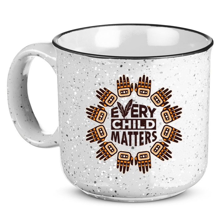 Every Child Matters Native American Hand Pattern 15oz Campfire Ceramic Mug