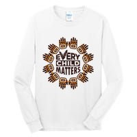 Every Child Matters Native American Hand Pattern Tall Long Sleeve T-Shirt