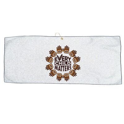 Every Child Matters Native American Hand Pattern Large Microfiber Waffle Golf Towel