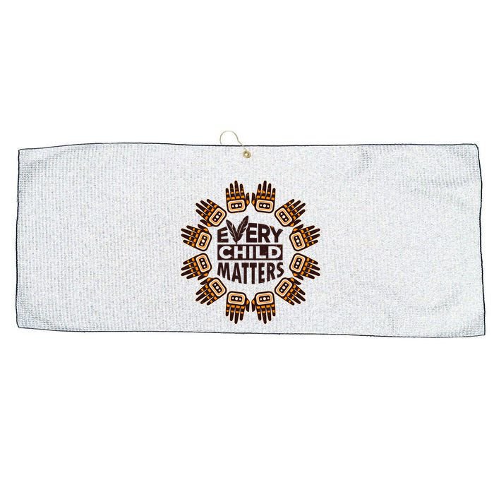 Every Child Matters Native American Hand Pattern Large Microfiber Waffle Golf Towel