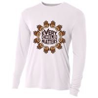 Every Child Matters Native American Hand Pattern Cooling Performance Long Sleeve Crew
