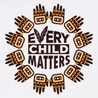 Every Child Matters Native American Hand Pattern Cooling Performance Long Sleeve Crew